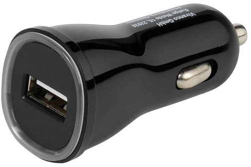 Vivanco autolaadija USB 2.1A must (36256)