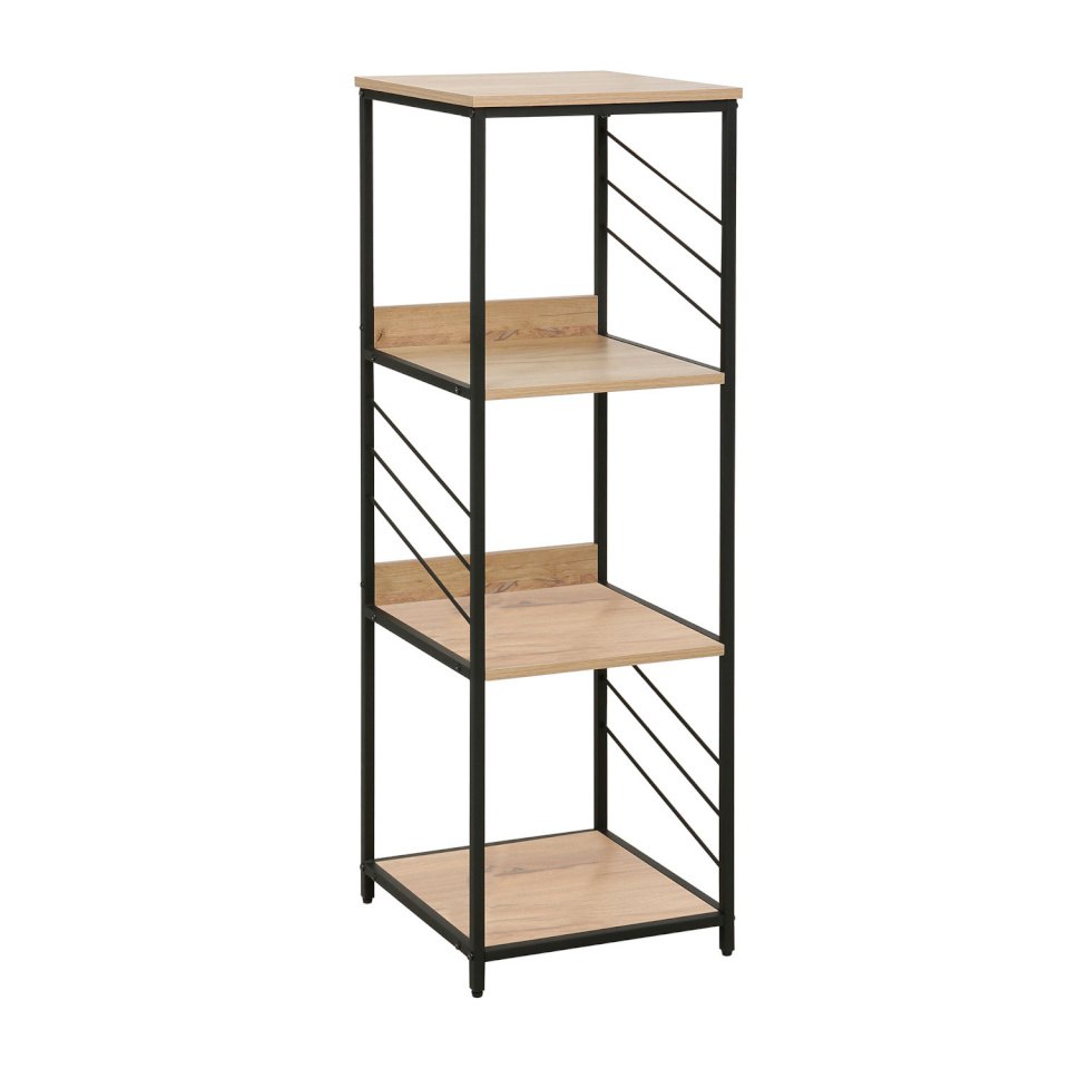 H4Y riiul Dimitra, 40x40x124cm, pruun/must