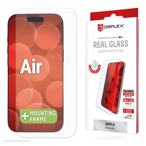Displex kaitseklaas Apple iPhone Air Real Screen Glass By Transparent