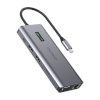 Choetech USB jagaja Adapter 12w1 Choetech HUB-M26 USB-C for USB-C+ USB-A+ HDMI+ VGA+ AUX+ SD+ TF (hall)
