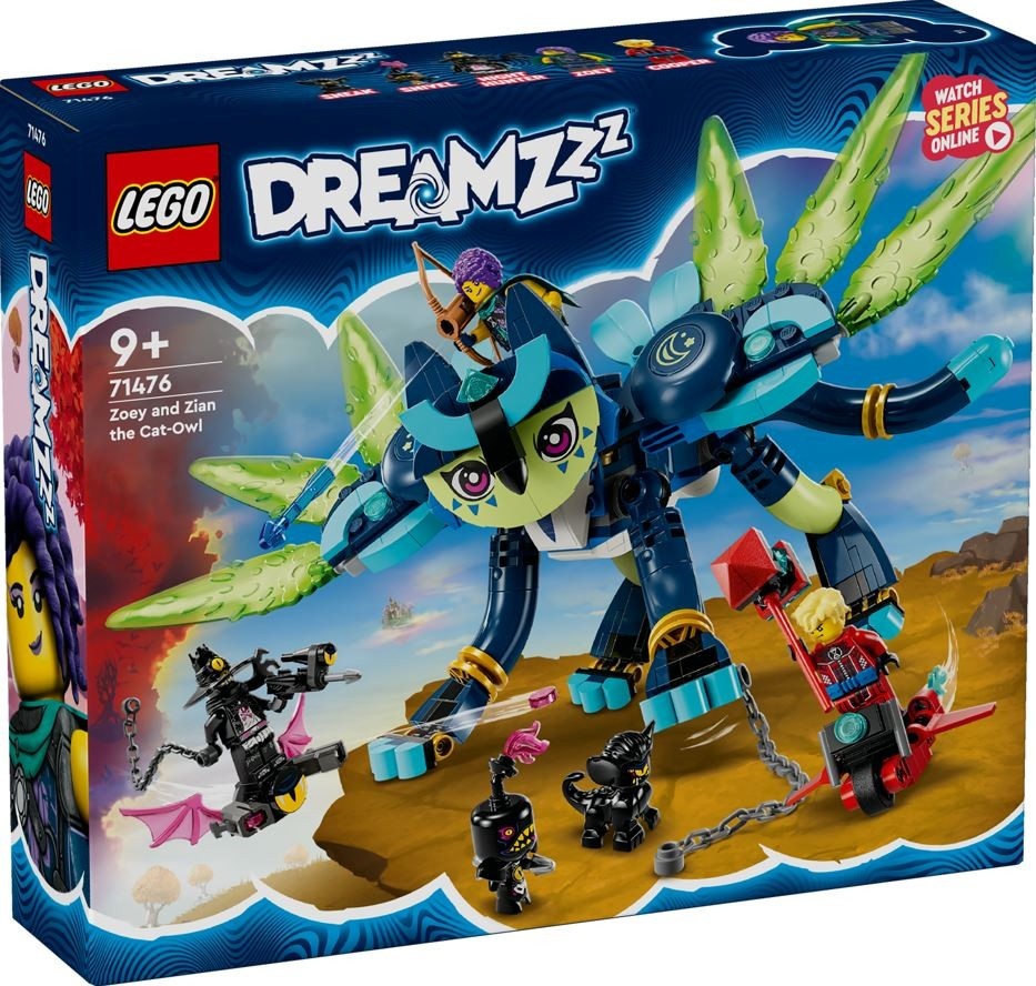 LEGO klotsid 71476 DREAMZzz Zoey und die Katzeneule Zian