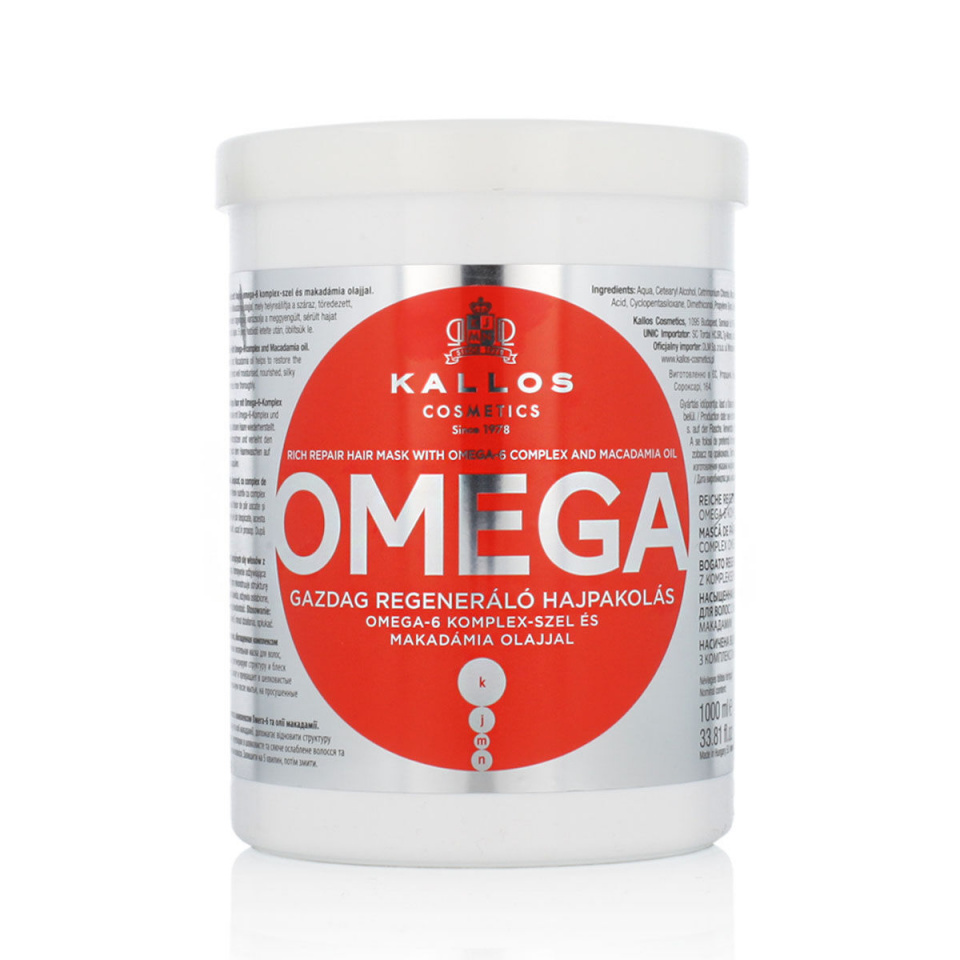 Kallos Cosmetics juuksemask Omega Hair Mask 1000ml, naistele