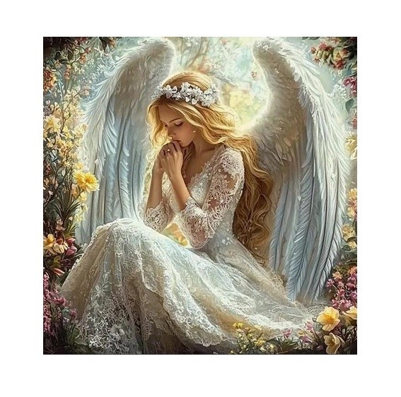 Norimpex Diamond mosaic - Woman Angel in the garden