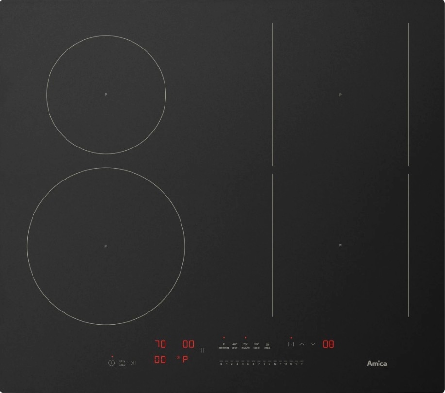 Amica integreeritav induktsioon pliidiplaat cooktop PIH6541PHTSUN 3.0 must MATT