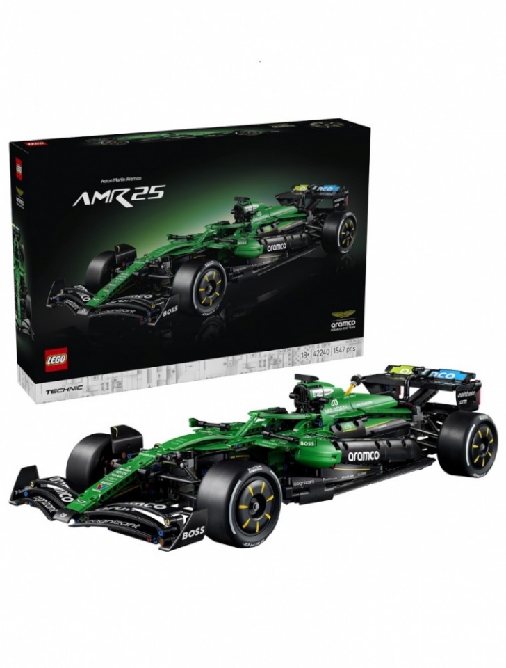 LEGO klotsid 42240 Technic Aston Martin Aramco AMR25 F1 Auto