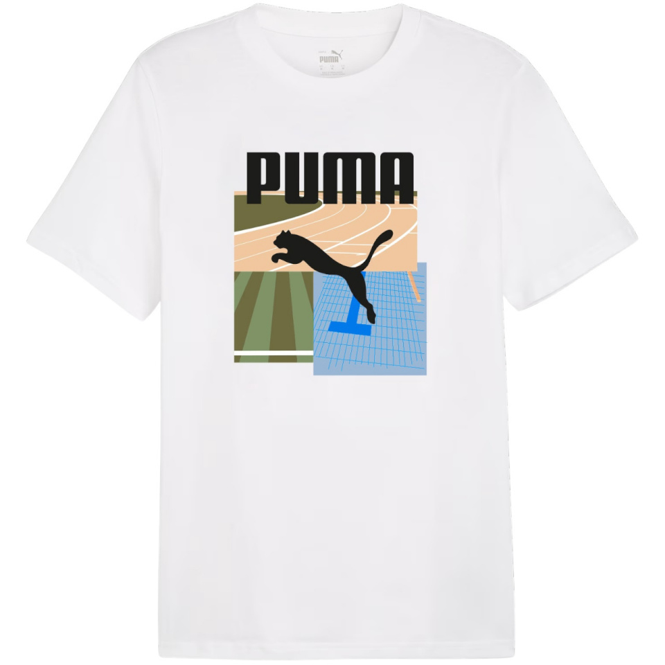 Puma T-särk meestele Graphics Summer Sports Tee II valge 627909 02 suurus XXL