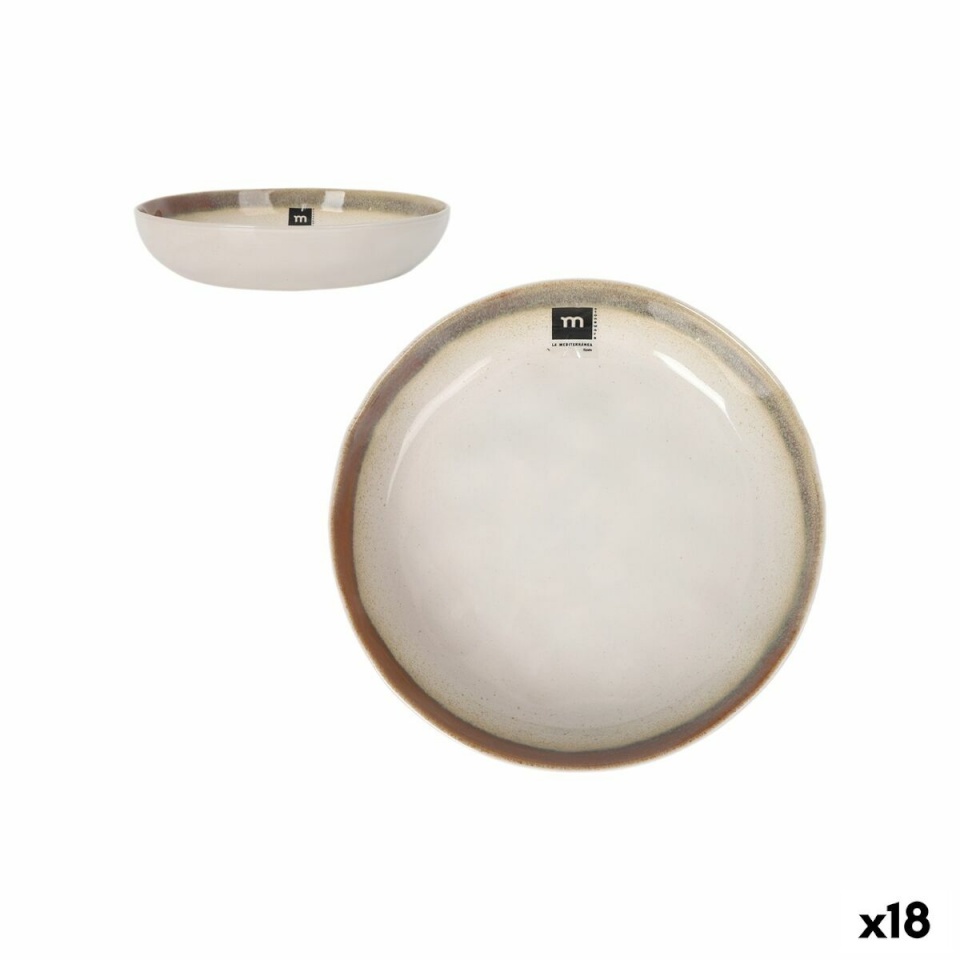 Inde sügav taldrik Fustam ø 21x4cm (18tk)