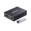 StarTech Gigabit Singlemode SM LC Glasfaser-Medienkonverter 10 100 oder 1000Mbps 20 km RJ45 zu LC Vollmetallgehuse TAA