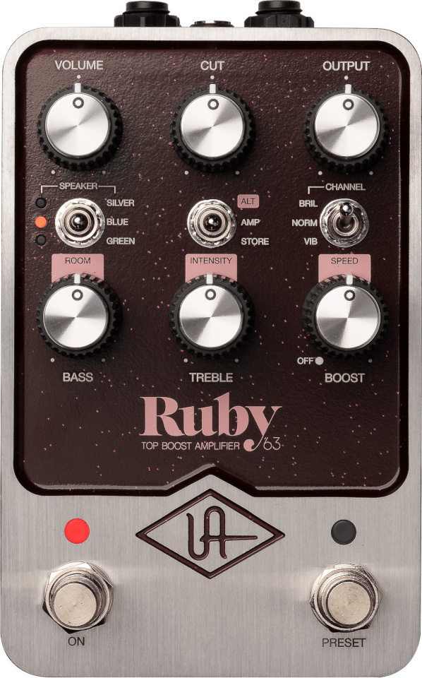 Universal Audio kitarripedaal Ruby '63 Top Boost võimendi pedaal