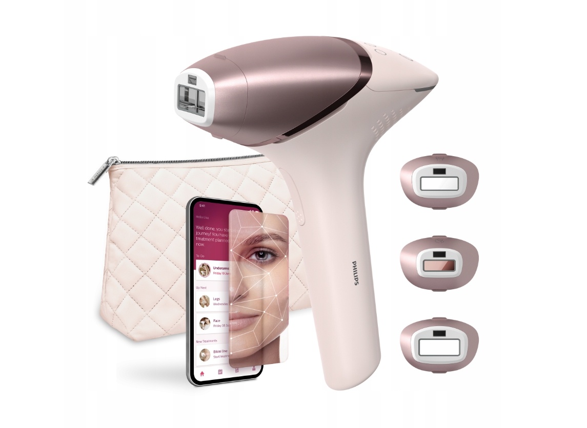 Philips fotoepilaator BRI977/00 Lumea Prestige 9900 IPL, roosa/kuldne
