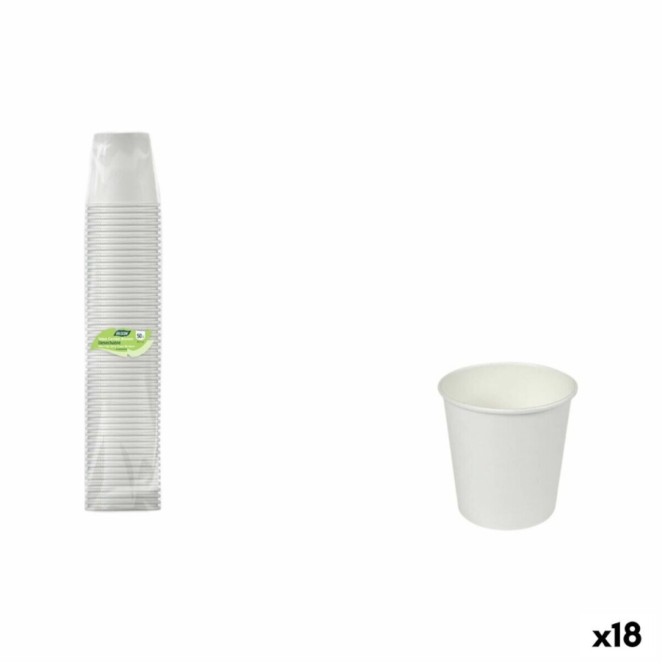 Algon klaaside komplekt valge 80ml 50tk (18tk)
