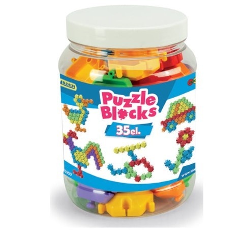 Wader klotsid puzzle w słoiku 35 Elements