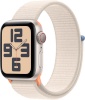 Apple Watch SE (2023) GPS + Cellular 40mm Starlight Aluminum Case with Starlight Sport Loop, beež