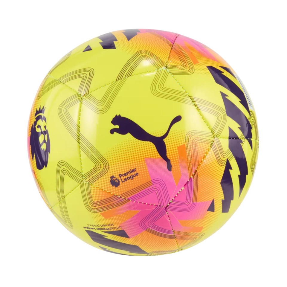 Puma jalgpall Orbita Mini Premier League Lights kollane-roosa 84722 01 Mini