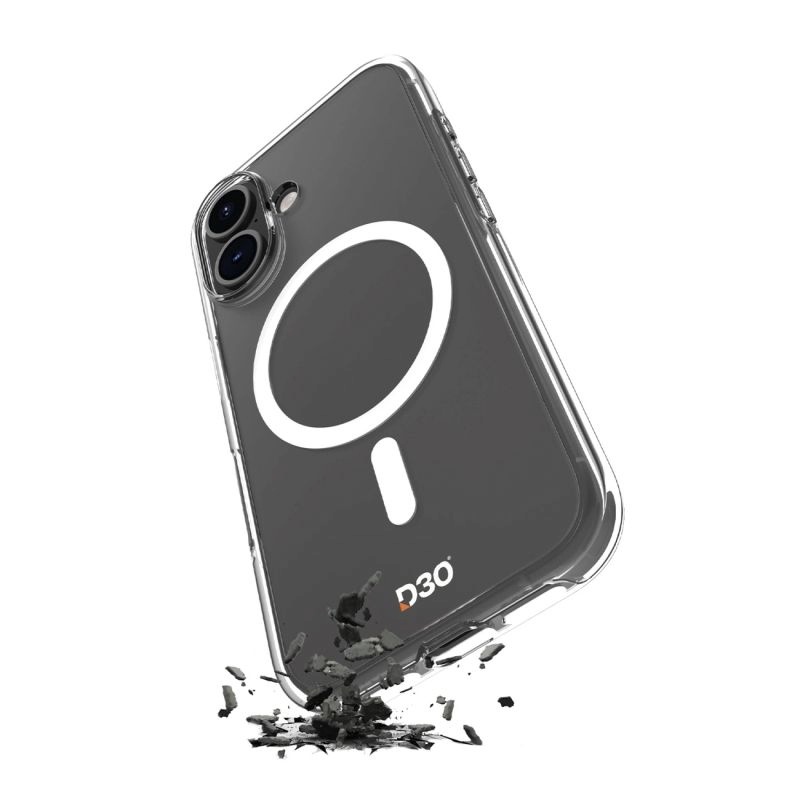 Puro Impact Clear Case MagSafe Silicone Case for iPhone 16 - Transparent