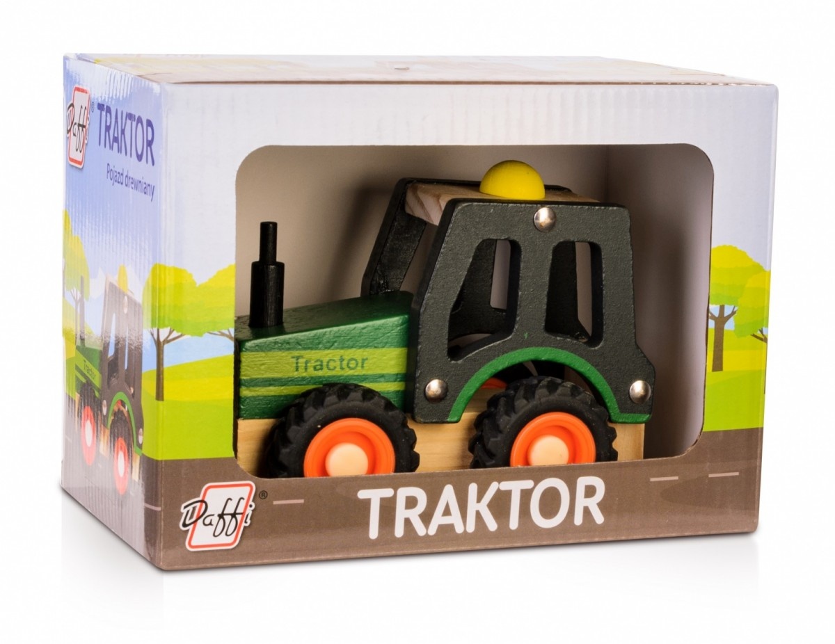 Daffi D-133 Wooden car with tires - Traktor