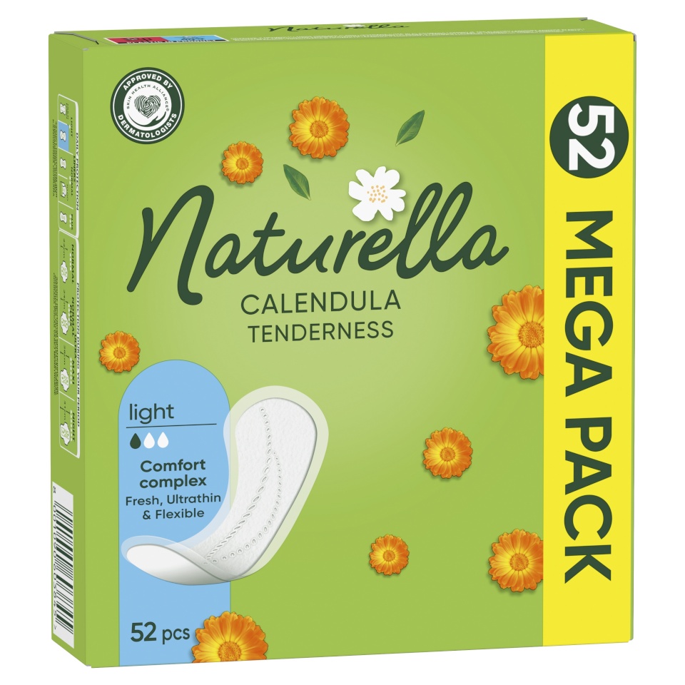 Naturella Light Calendula Tenderness Pesukaitsmed, 52 tk