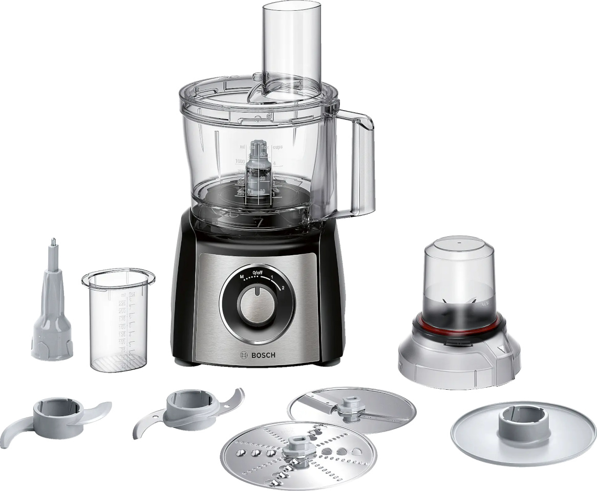 Bosch köögikombain MCM3401M 800W Bowl capacity 2.3L Blender Meat mincer must/Stainless steel