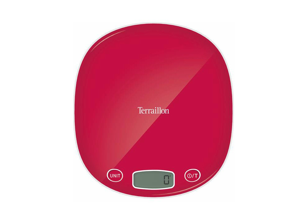 Terraillon köögikaal Macron+Framboise, tumepunane