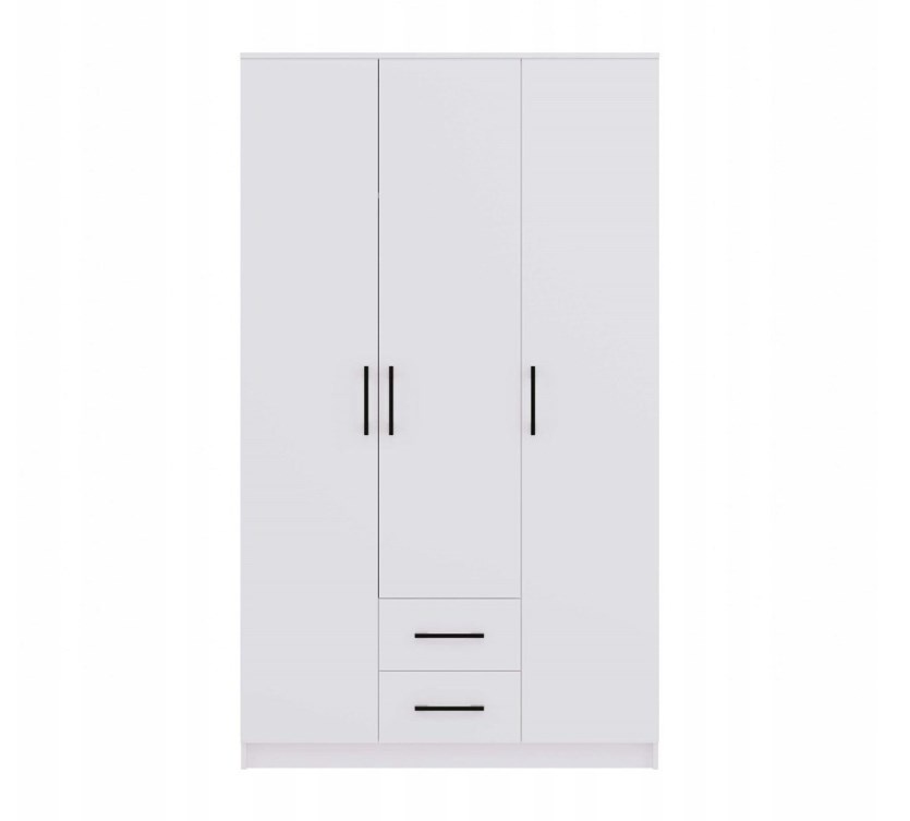 Top E Shop riidekapp ROMANA wardrobe 120x205 valge without mirror