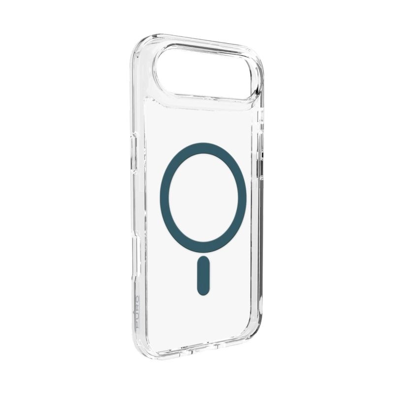 Puro Lite Mag Case Compatible with MagSafe for iPhone 17 Air - Transparent with Turquoise Ring / iPhone 17 Air