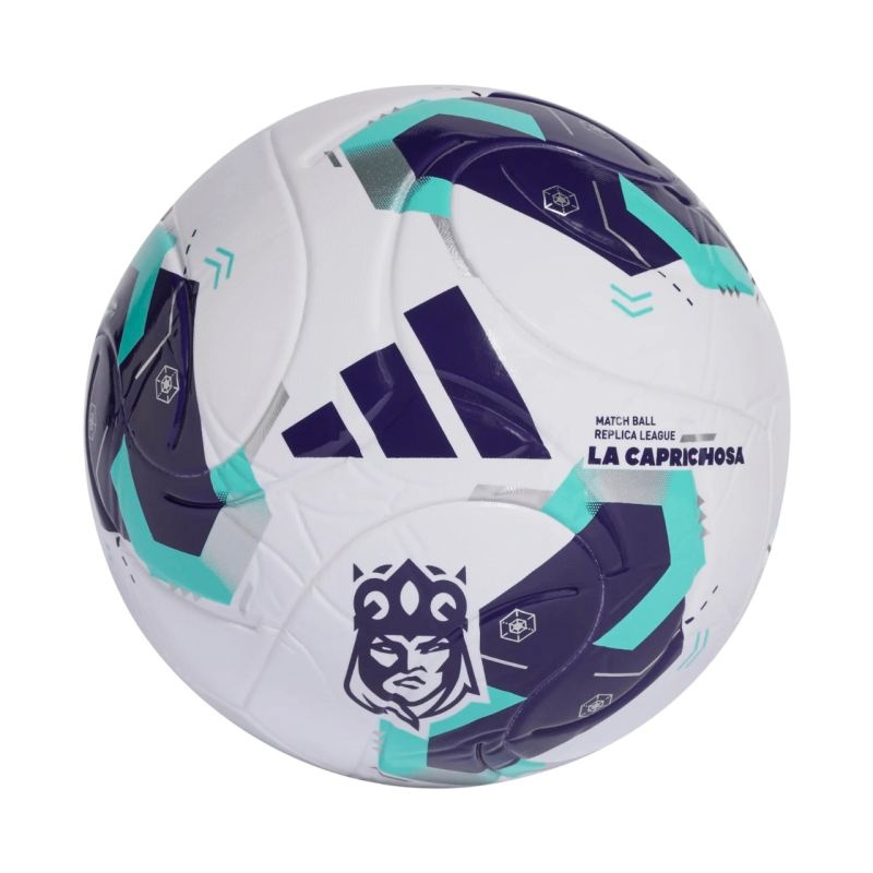 adidas Queens League White, Purple, and Green Football KE8232 5