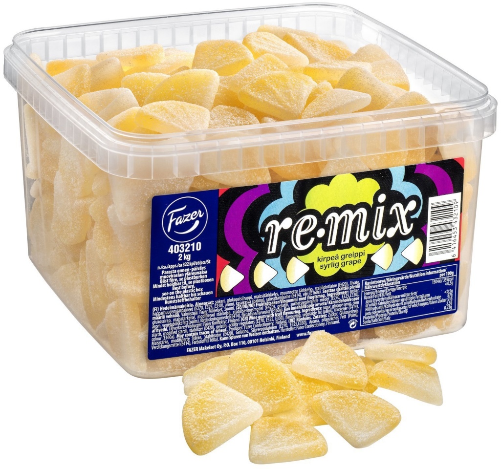 Fazer lahtised kommid Remix Greip, 2,0kg