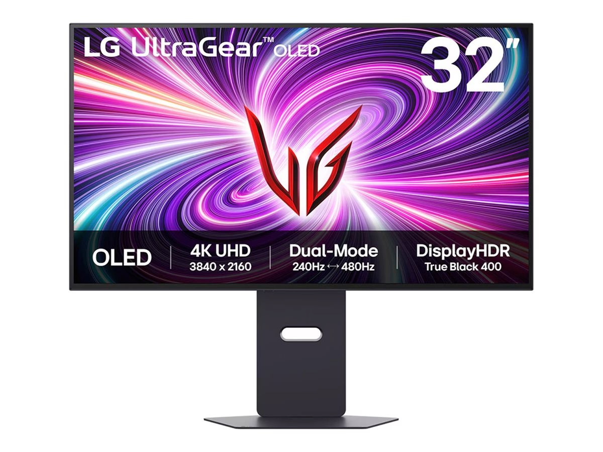 LG monitor 32GS95UV-B - 32" | 4K UHD | OLED Dual Mode | 240Hz / 480Hz