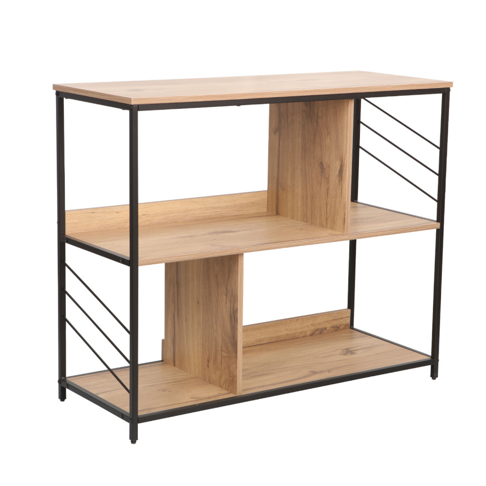 H4Y riiul Dimitra, 100x40x83,5cm, pruun/must