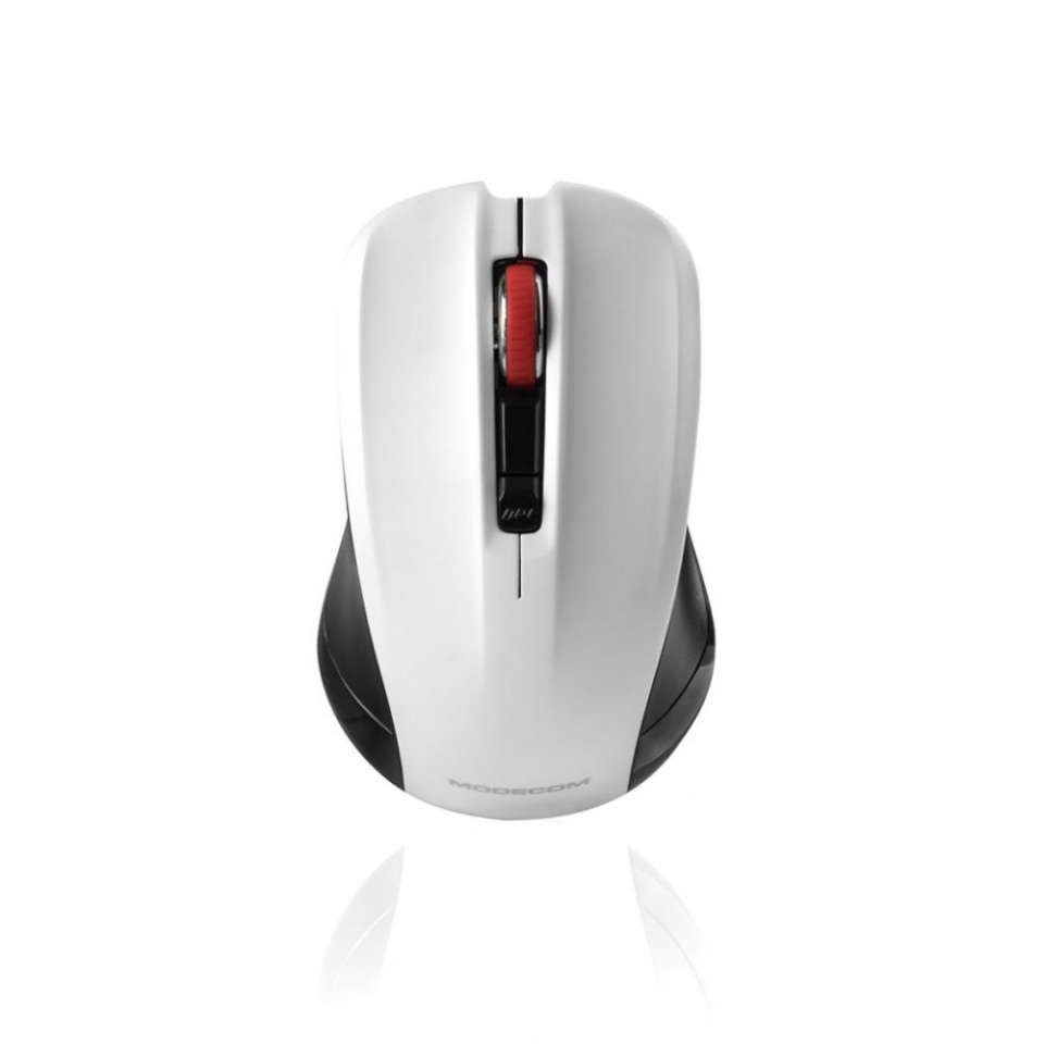 Modecom hiir WM9.1 WIRELESS OPTICAL MOUSE must-valge