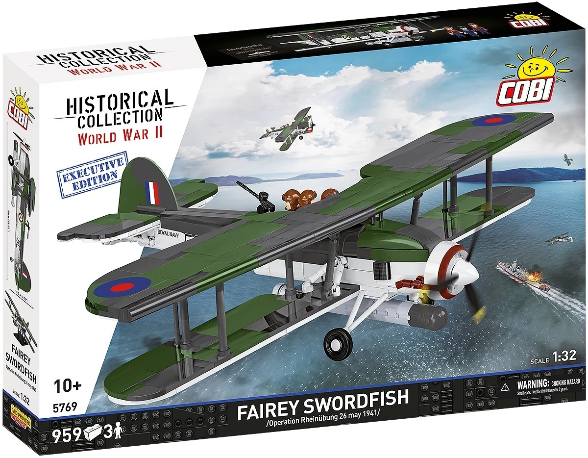 Cobi klotsid Blocks Fairey Swordfish Executive Edition 959 pieces