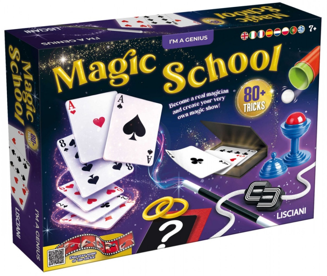 Lisciani Science set Im A Genius Magic school 80 tricks