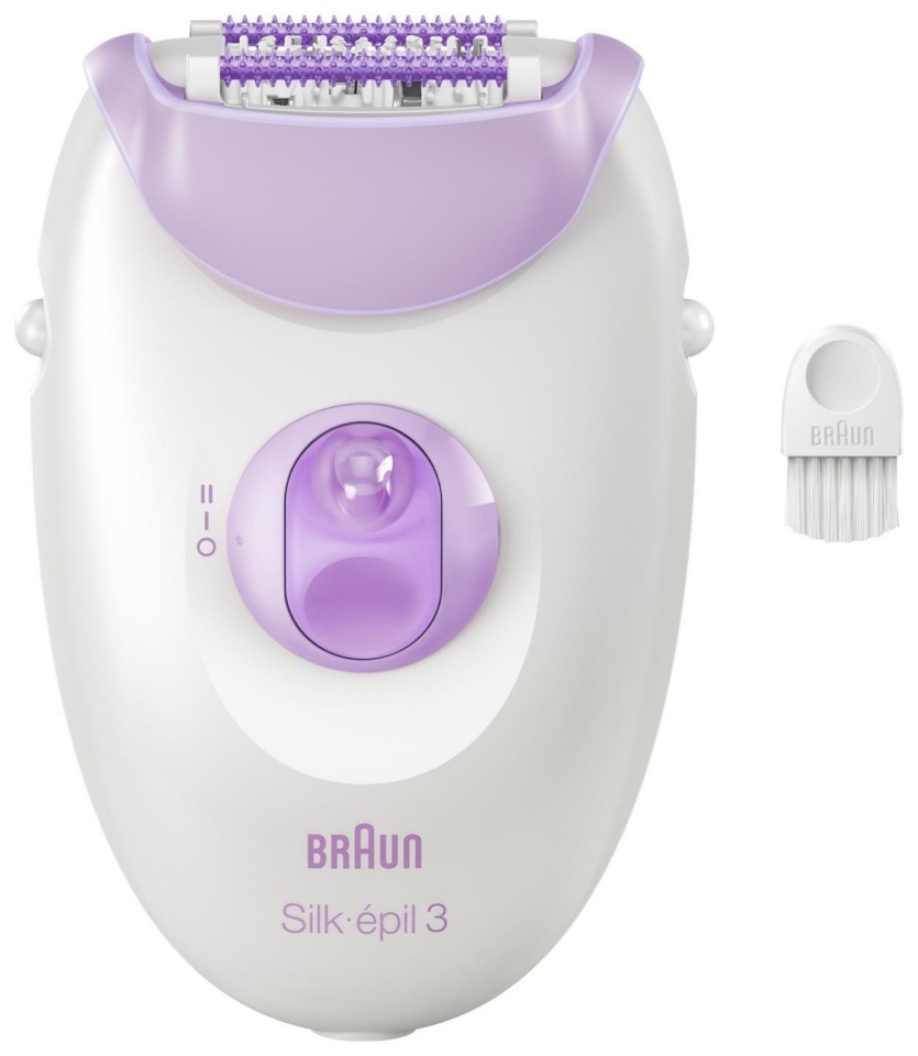 Braun epilaator Silk-épil 3 3-000, valge/lilla