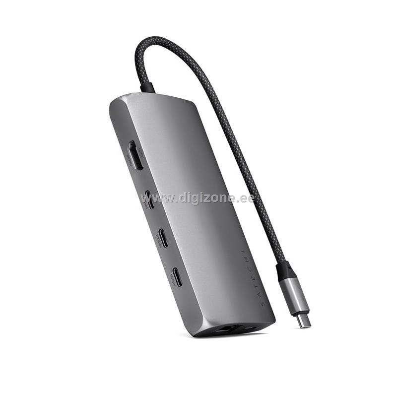 Satechi USB jagaja USB-C Multiport 8K LAN, hall