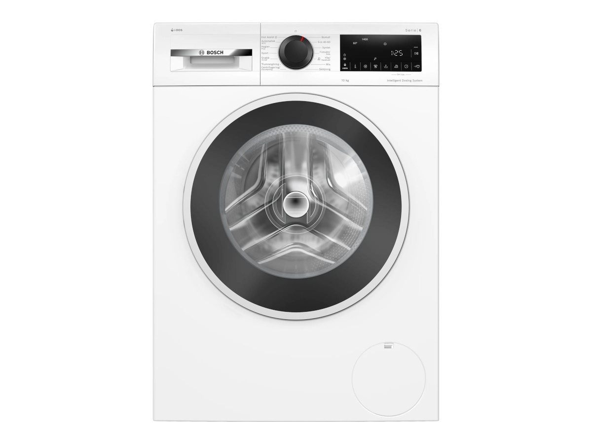 Bosch pesumasin | WGG254FVSN | Energy efficiency class A | Front loading | Washing capacity 10kg | 1400RPM | Depth 63cm | Width 60cm | Display | LED | Steam function | valge
