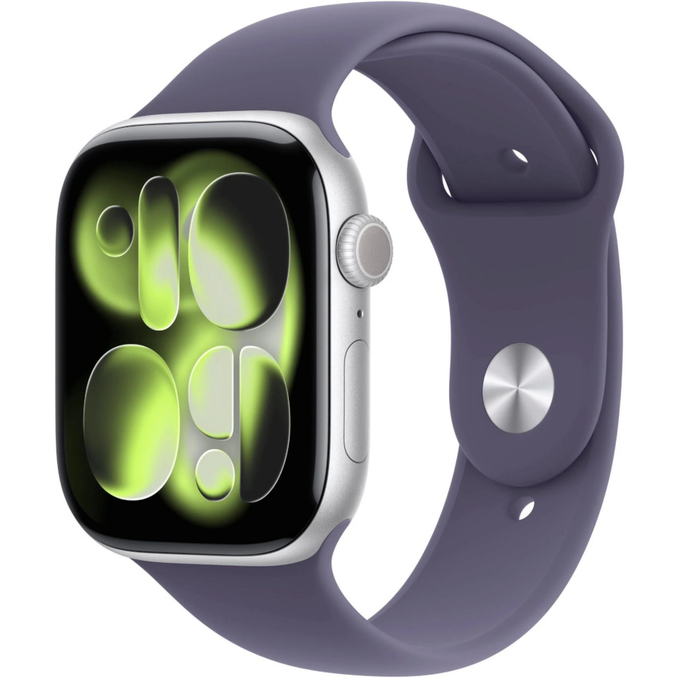 Apple Watch Series 11 46mm GPS + Cellular, M/L, Silver Aluminium, Sport Band, hõbedane/lilla