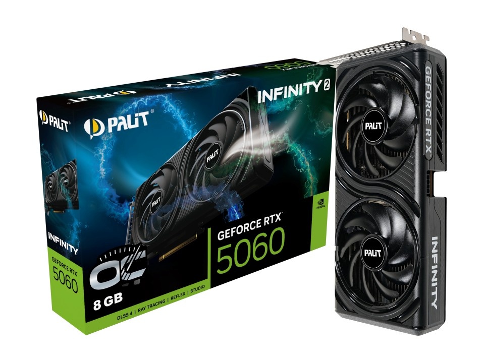 XpertVision videokaart Palit RTX5060 Infinity 2 OC 8GB GDDR7 HDMI 3x DP