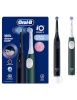 Braun hambahari Oral-B Electric Toothbrush, Duo pack | iO2 Series | Rechargeable | täiskasvanutele | 2tk | Number of teeth brushing modes 3 | Night must and roheline Forest