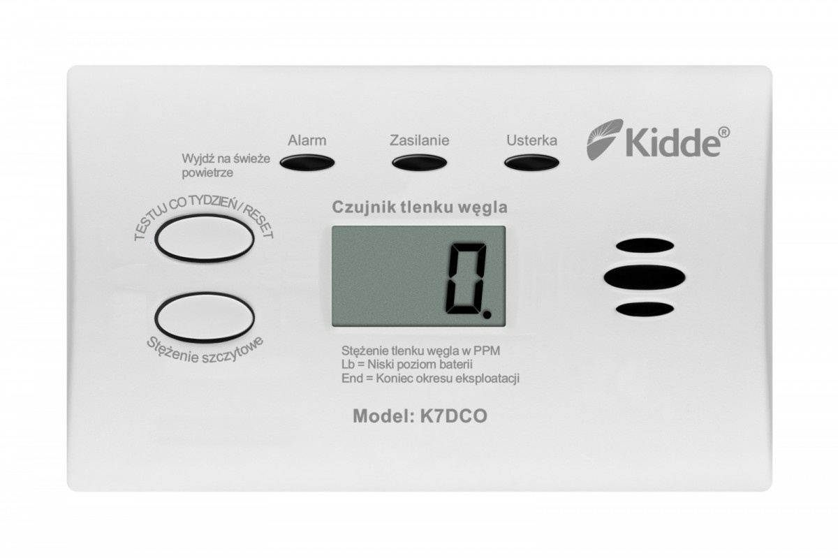 Kidde vingugaasiandur K7DCO Carbon Monoxide Sensor, valge