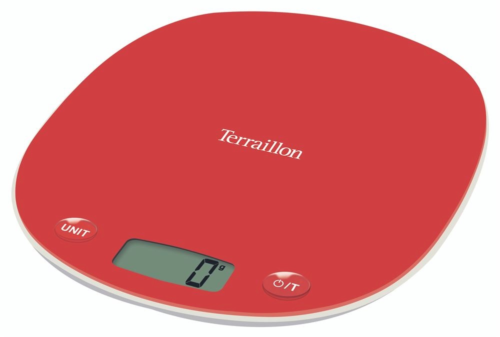 Terraillon köögikaal Macron+Re-Cycle, punane