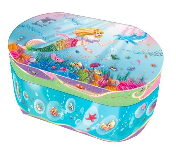 Pulio Pecoware Oval music box - Mermaid