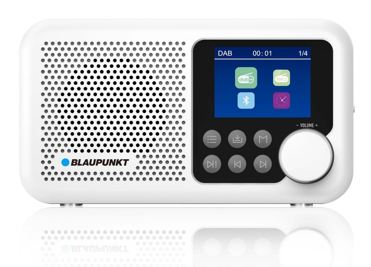 Blaupunkt raadio Portable DAB DR8WH, valge
