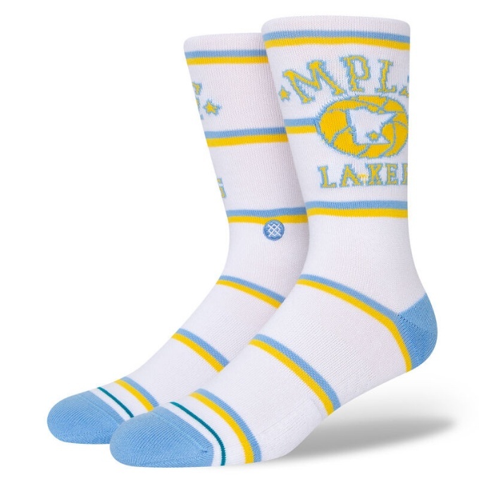 Stance sokid NBA CLASSICS LA valge/helesinine suurus 43/47