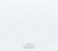 Bosch integreeritav pliidiplaat PIF612BB1E Series 6 Induction Hob 60cm, valge