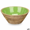 GiftDecor Kauss MALI-701 G roheline Email Mangopuit 24,3x10,5x24,3cm 6tk