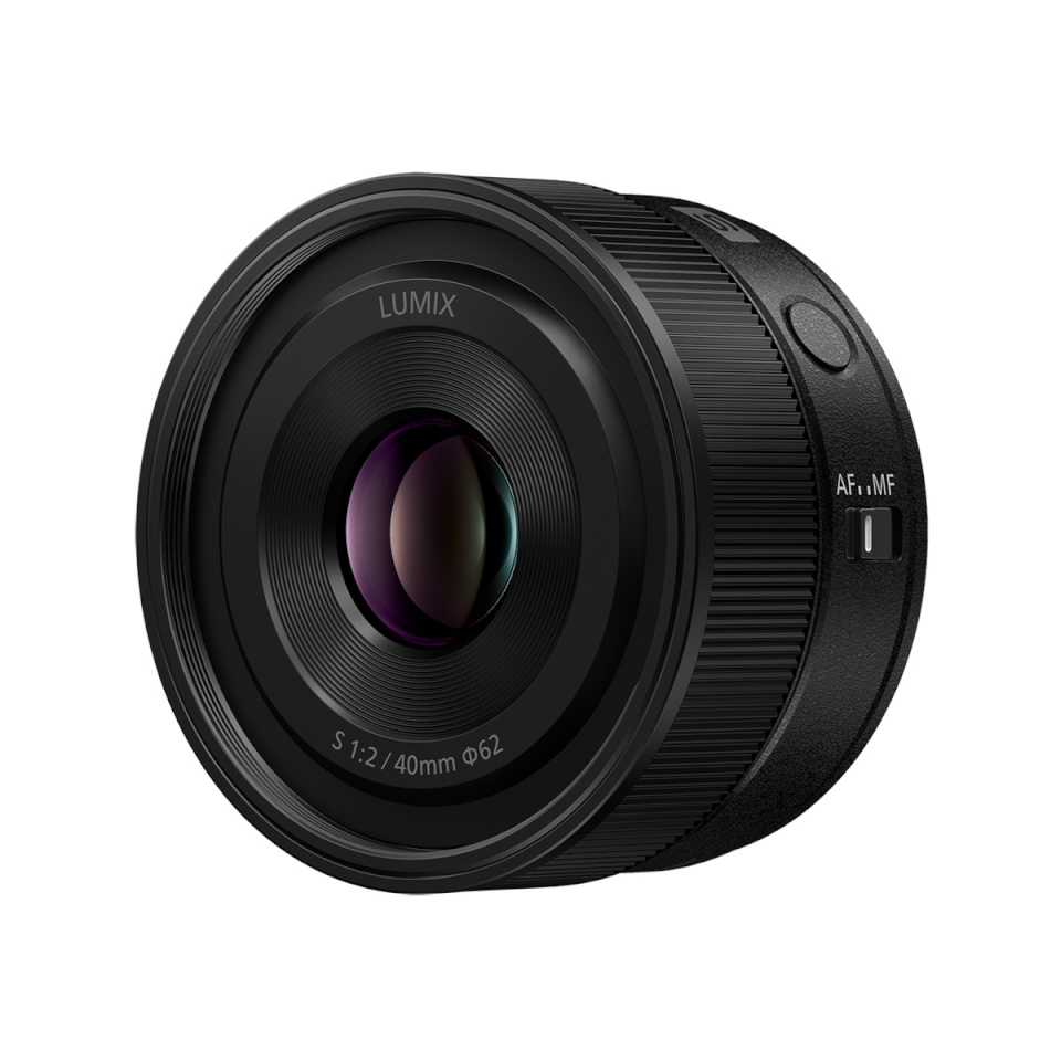 Panasonic Lumix S 2.0/40 mm, must, objektiiv