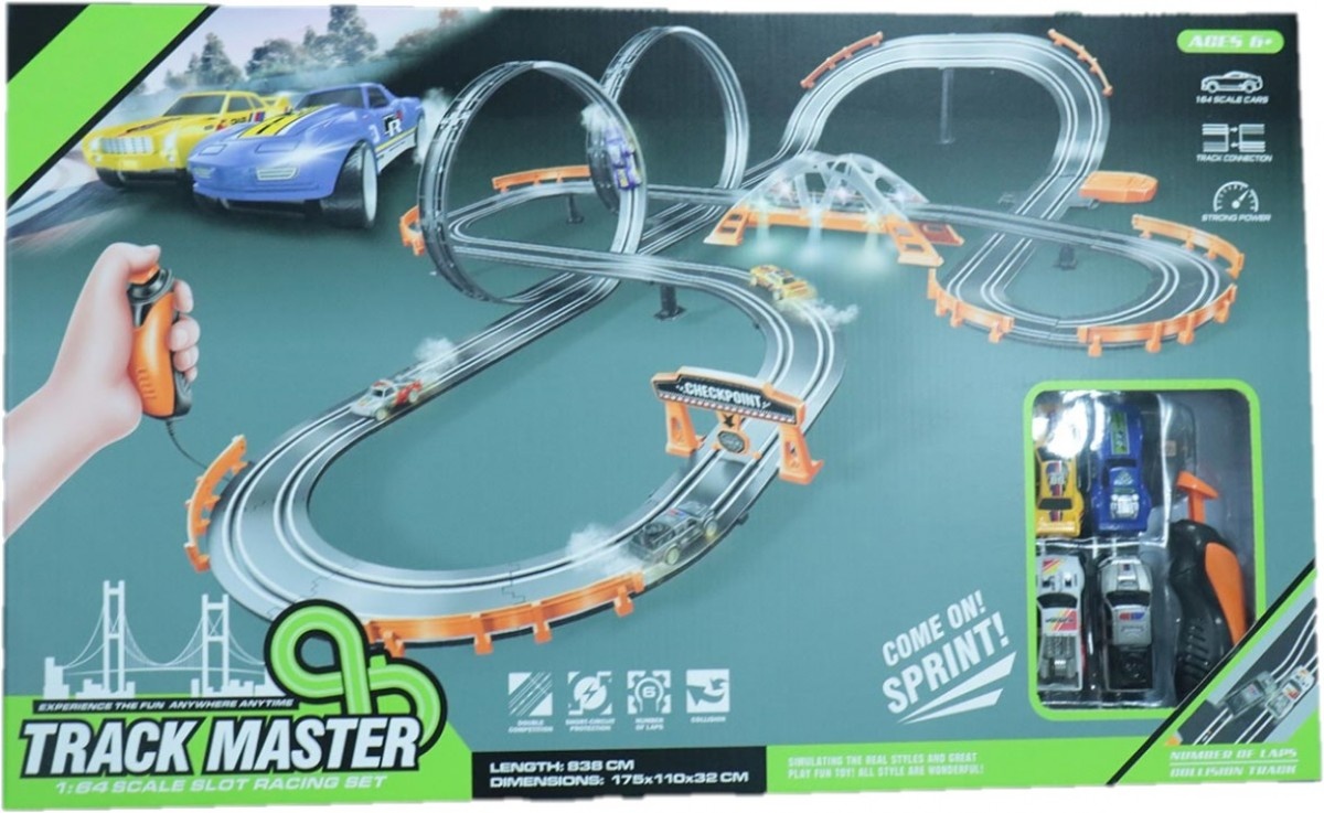 Madej Race track with 2 loops length 838 cm