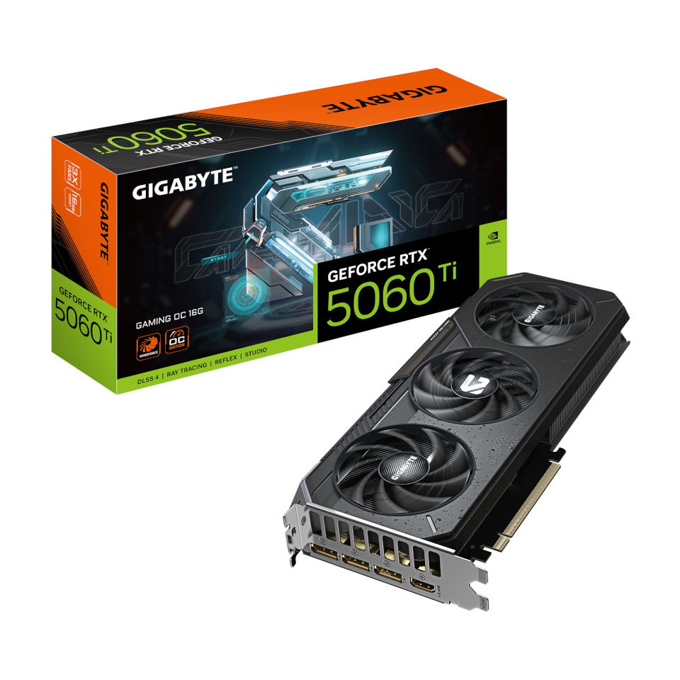 Gigabyte videokaart nVidia GeForce RTX 5060 Ti GAMING OC 16GB
