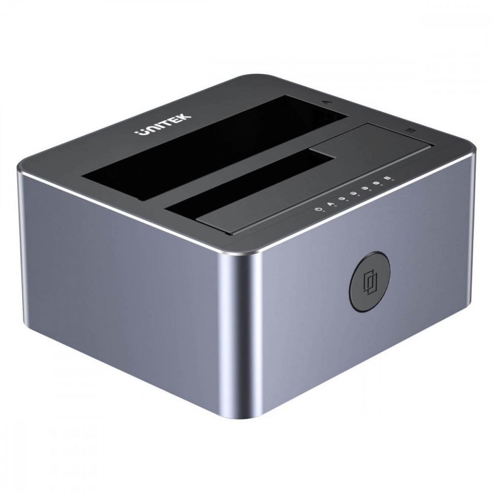 Unitek kettaboks Dual Bay Staion Clone SATA6G 2.5"/ 3.5"; USB-C