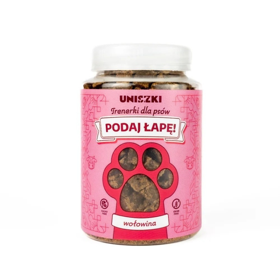 Uniszki maius koerale Podaj łapę Beef, 150g